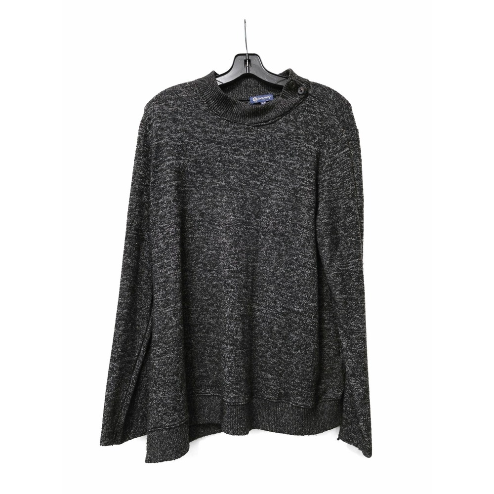 Democracy Women's Marled Knit Sweater XL Gray Crewneck Long Sleeve Pullover